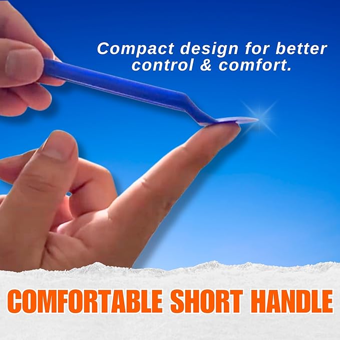 Sticker & Label Remover Tool - Plastic Peelers for Plastic, Glass & Wood – Adhesive, Decal, Price Tag, Glue & Paint Removal – Ergonomic Non-Slip Scraper for Crafts, DIY & Home Use (50)