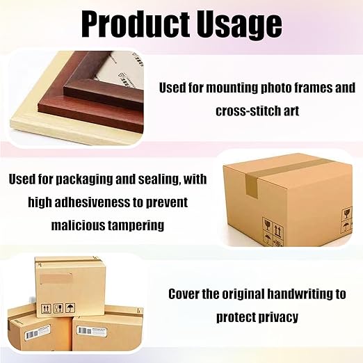 Delphinus Brown Kraft Paper Packing Tape, Waterproof Coated Strong Adhesive, Heavy Duty Brown Packing Tape for Box & Carton Sealing Packaging for Shipping Moving Sealing