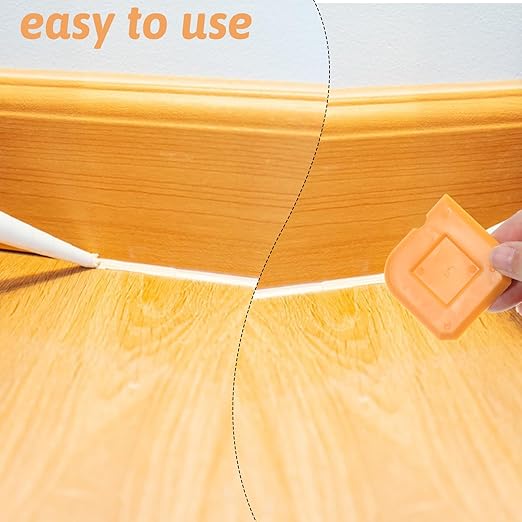 4 PCS Caulk Finishing Smoothing Tool, Silicone Caulking Removal Tool, Sealant Caulk Finishing Tile Grout Applicator Kit for Kitchen Bathroom Floor, Reusable Smoothing Applicator(Orange)