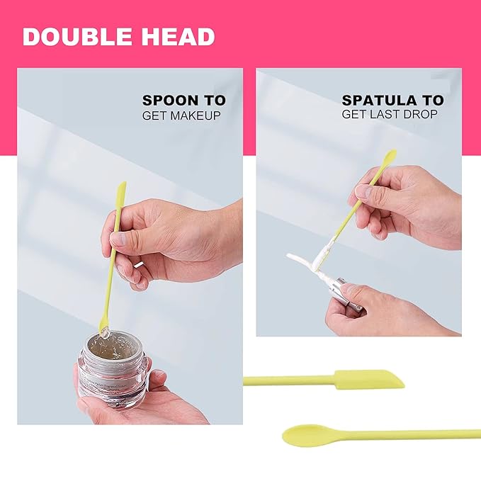 Small Beauty Spatula, 4 Pcs Mini Spatula for Cosmetics Lotion Makeup, Every Drop Tiny Spatula for Makeup and Kitchen Jar, Wax Waxing Body Hair Removal