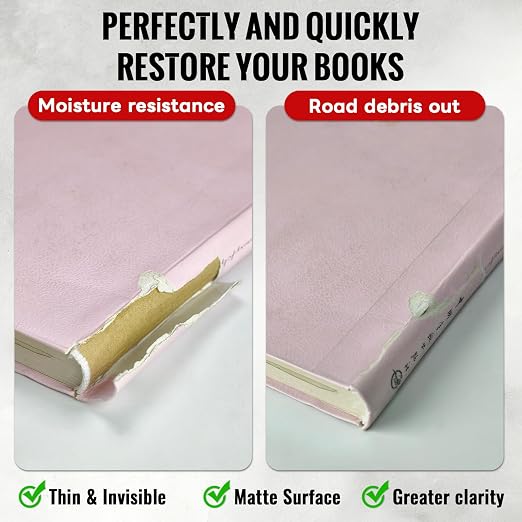 Archival Safe Acid-Free Book Repair Tape, Thin and Invisable, Waterproof | Paper Page Safe No Residue, for Library, Old Books,Broken Pages, 1260 inch Length x 1 & 2 inch