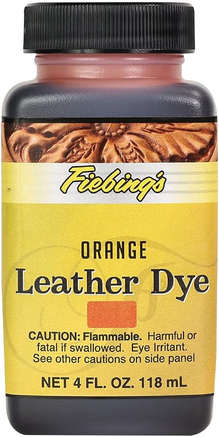 Fiebing's Leather Dye (4 Fl Oz, Mahogany) - Alcohol-Based, Penetrating, Permanent Dye for Shoes, Boots, Belts, Bags, Furniture - Includes Wool Dauber Applicator - Recolor & Restore Leathercraft