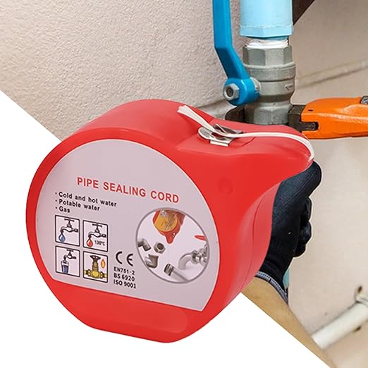 Hose Repair Tape - Professional Anti-Leak Thread Sealing Cord, Plumbing Leak Repair Rope | High Temperature Resistant Hose Fix Rope for Home Industry Pipes Garden Irrigation Automotive