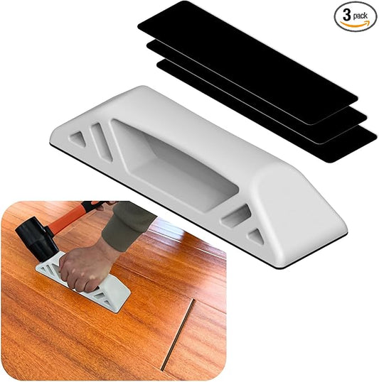 Floor Gap Fixer Tool, Heavy Duty LVP Flooring Tools with Plank Grabber, 3 Reusable Pads and Storage Bag, Ideal for Laminate, Wood & Vinyl Flooring