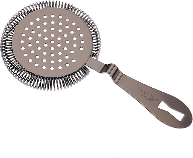 Barfly Deluxe Antique Hawthorne Spring Strainer, Gun Metal Black