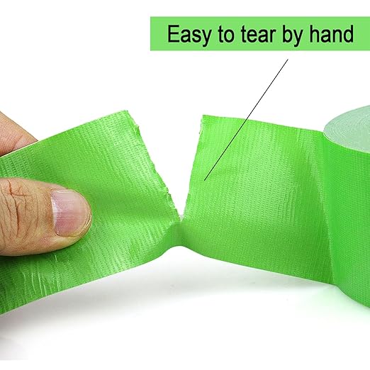 BOMEI PACK Green Duct Tape, 3Rolls Heavy Duty Strong Industrial Color Duct Tape 9mil x 1.88inch x 30yds for Packing and Repairing