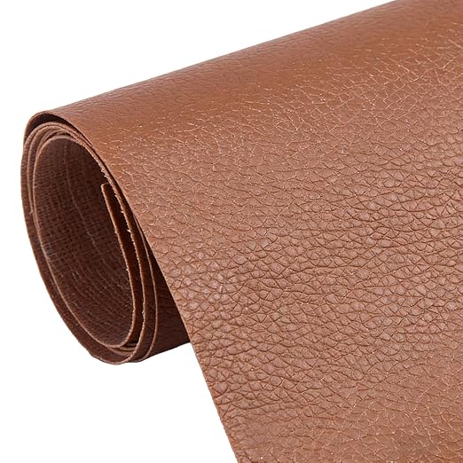 Cremsy Leather Repair Patch Tape, Self-adhesive Leather Repair Patch Kit for Couch Sofa Car Seats, Waterproof Vinyl Repair Patch, Cuttable Furniture Repair Tape for Chair Jacket (5, Light Brown)