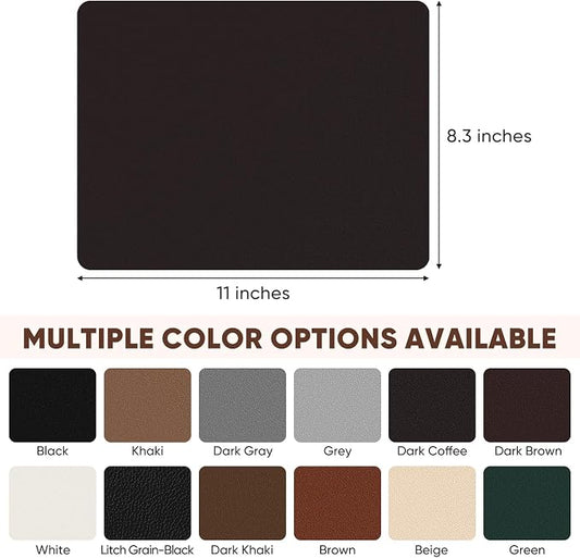 Leather Repair Patch Self Adhesive,8.3″ x 11″ Vinyl Patch Kit,Leather Repair Kit for Furniture,Car Seat,Couch,Office Chair.（Dark Coffee）