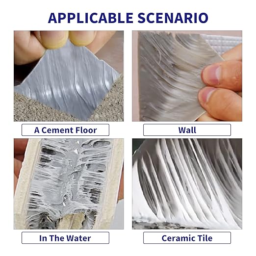 ADHES Butyl Tape Waterproof Tape Aluminum Foil Tape Sealan Tape 2inch x 16feet, for RV Repair, Window, Boat and Pipe Sealing, Glass & EDPM Rubber Roof Patching,30ROLLS(Model:RAY100-2,Glue Color:Grey)