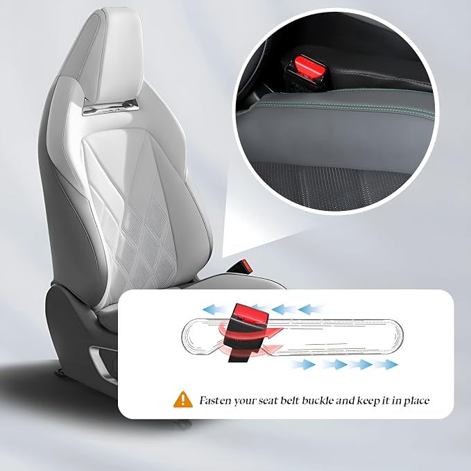 Car Seat Gap Filler, 2PCS Soft Foam Leather Vehicle Seat Crevice Blocker Stop Things from Dropping, Automotive No Drop Plug Guard Gap Stopper, Universal for Truck SUV RV (Black)