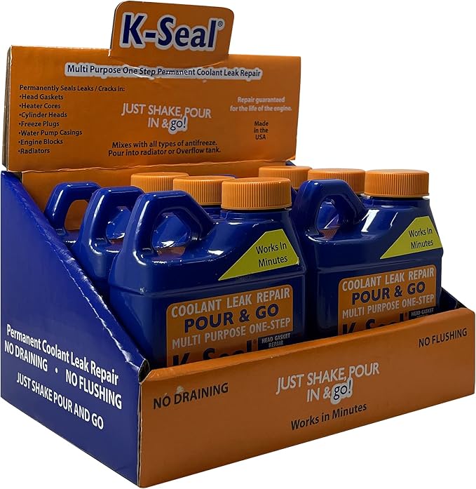 K Seal Multi Purpose One Step Permanent Coolant Leak Repair 8 oz Gasket Radiator