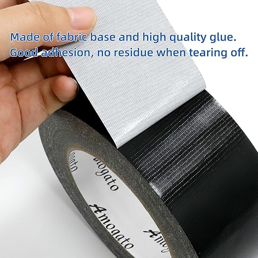 Heavy Duty Waterproof Duct Tape for Industrial & Outdoor Use - 3 Rolls x1.88 x30 Yards, Tear-Resistant, Professional Grade Black Duct Tape