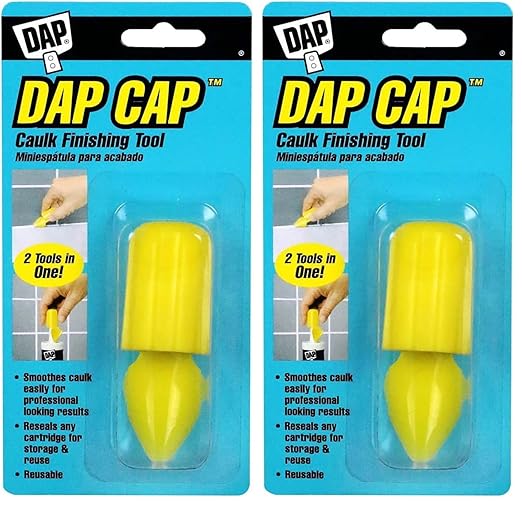 Dap 18570 Cap Caulk Finishing Tool,Yellow (Pack of 2)