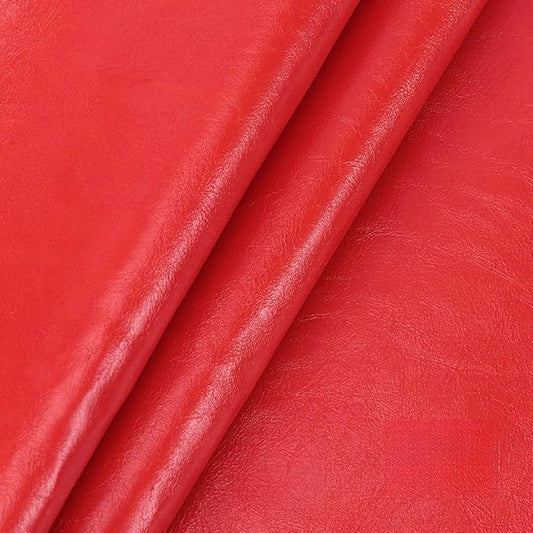 Leather Repair Patch Tape Kit,Self Adhesive Leather Repair Patch,Vinyl Repair Kit for Couches Boat Seats Furniture Cars Sofa Office Chair (Bright Red,19.69"×54.33")