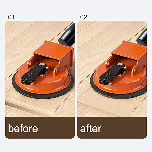 Floor Gap Fixer Tool, 2026 New Heavy Duty Floor Gap Fixer Tool, Enhanced Vacuum Suction Cup, Flooring Gap Repair Tool for Laminate, Vinyl, Wood & Tile Flooring (Orange)