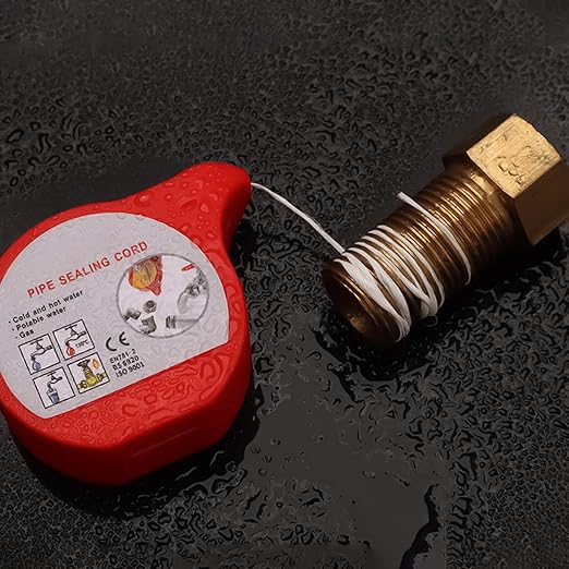 Professional Anti-Leak Thread Sealing Cord - Hose Repair Tape, Plumbing Leak Repair Rope | High Temperature Resistant Hose Fix Rope for Home Industry Pipes Garden Irrigation Automotive