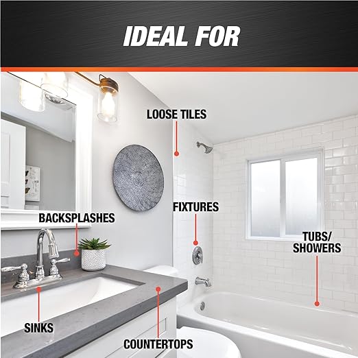 DAP Kwik Seal Plus Kitchen & Bath Adhesive Sealant, Biscuit, 5.5 Oz (7079818539)