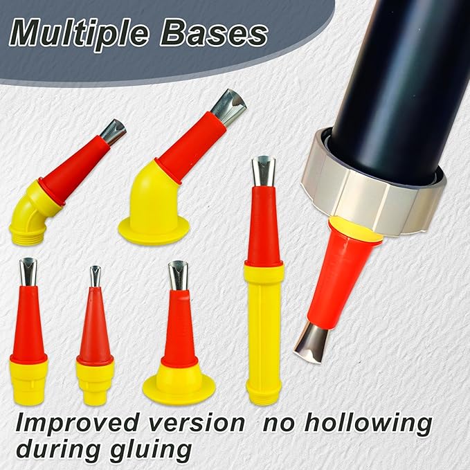 Upgrade Caulking Nozzles Tips Caulk Finisher Kit Caulk Gun Tips with Connection Bases Replacement with Brush