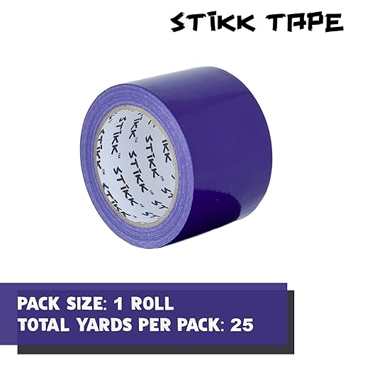 STIKK Purple Duct Tape, 3 inch x 25 Yards, Heavy Duty Waterproof Tape for Repairs and Projects