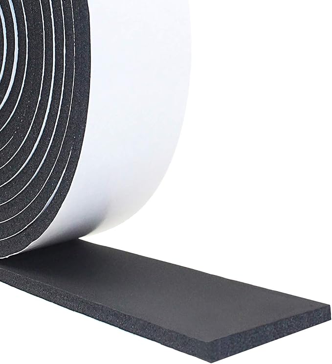 DGSL Foam Insulation Tape, 2In x 1/4In x 13Ft Weather Stripping Door Seal Strip for Doors and Windows,Sliding Door, Soundproofing Door Seal,Weatherstrip,Air Conditioning Seal Strip