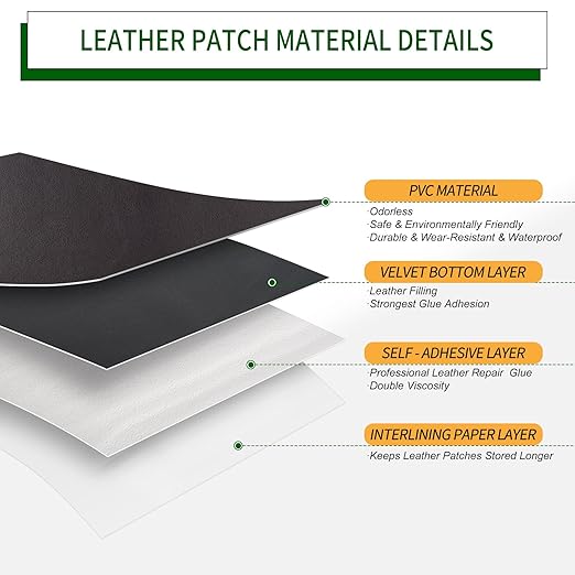 Leather Patches for Furniture,17x79 inch Large Self Adhesive Leather Repair Patch,Leather Patch Tape kit for Couch,Car Seat,Motorcycle Seat,Loveseat (Dark Brown(Fine-Grained), 17x79inch)