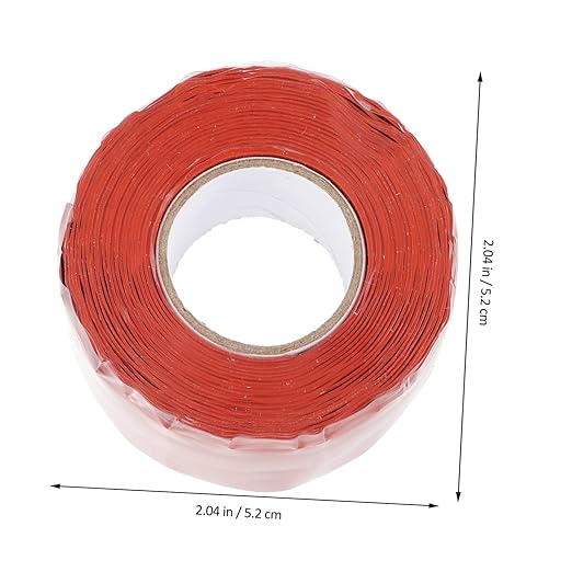 Ipetboom Sealing Tape for Pipe Leak Repair Flexible Self Adhesive Sealant Strip Compression and Weather Resistant Suitable for PVC Ppr Metal Pipes and Plumbing Maintenance Red Patch Seal