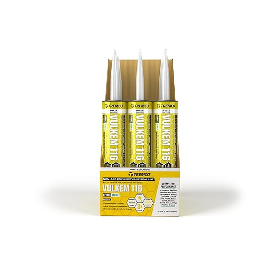 Tremco Vulkem 116 Polyurethane Sealant 10.1 oz. (12, White, Case)