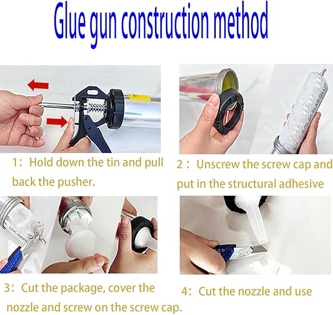 25-Pack Caulking Nozzle for Sausage Caulking Gun，Reusable Caulk Nozzle