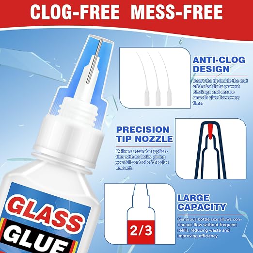 Super Glue, Super Glue All Purpose with Built-in Brush Applicator,130ml Quick Dry Waterproof Adhesive, Superglue for Shoes, Wood, Leather, Rubber, Plastic, Metal (130, Milliliters)