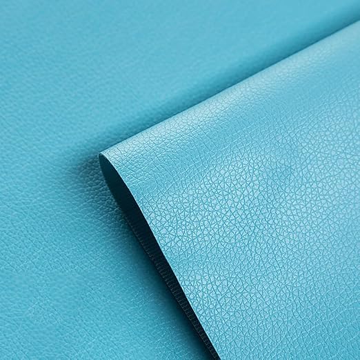 Self Adhesive Leather Repair Patch Aqua Faux Leather Fabric 19.7 x 54 Inch Leather Repair Tape Kit for Upholstery, Furniture, Couch, Sofa, Car Seats, Chairs