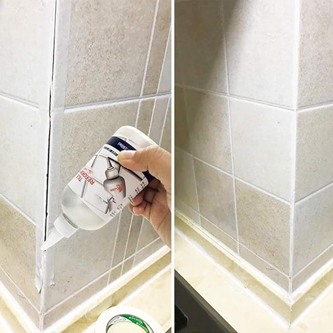 Waterproof Tile Gap Repair Filler, Tile Gap Kepair Filler, Multipurpose Waterproof Tile Gap Filler, Tile Gap Filler Tile Reform, Tile Reform Waterproof Gap Repair Filler (Brown)