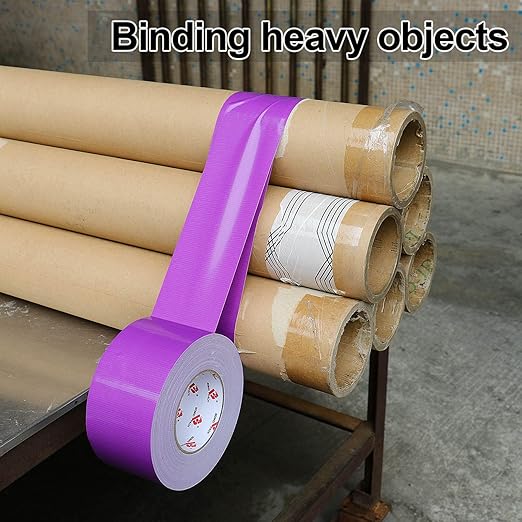 3 Inch Purple Duct Tape Waterproof,Heavy Duty,3 Inch x 60 Yards,9 Mill Thick Industrial Grade Duct Tape Purple,No Residue,Strong,Flexible and All Weather,Professional for Indoor & Outdoor Use