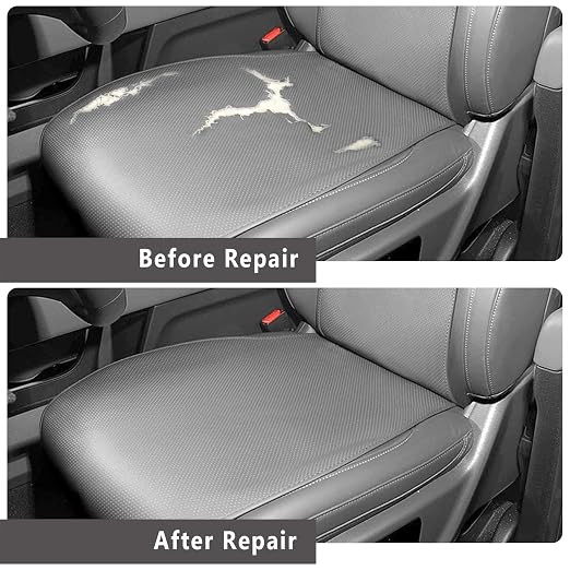 Leather Repair Patch, Breathable Perforated Self Adhesive Repair Patch, Furniture Couch Car Seats Office Chairs Sofa Repair Refurbished Faux Leather Patch (Light Gray,15.7x23.6 inch)