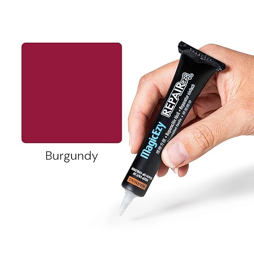 MagicEzy Tile RepairEzy - Professionally and Easily Touch-Up Tile Chips over 1 mm on Porcelain and Ceramic Surfaces - Burgundy