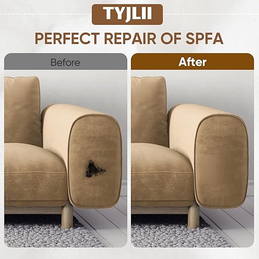Couch Patch Repair Fabric,6-Piece Self-Adhesive Microfiber Patches，Quick Fix Sofa Chair Car Seat,Furniture,Upholstery Repair Kit. (Black)