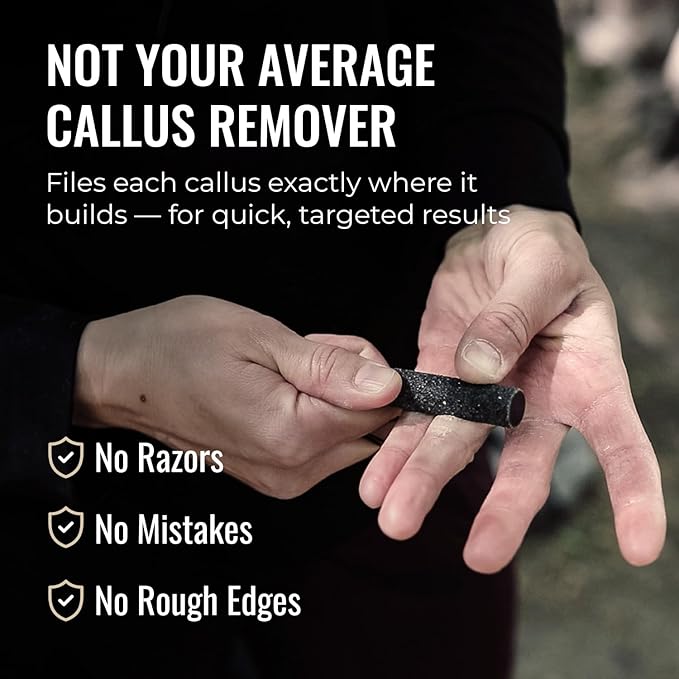 SandBar Callus Removal, Hand Callus Remover Salve Balm Stick for Working Hands, Lightweight Dead Skin Remover Tool Grit Surface, Knurled Handle, Magnetic Cap Hand File 4" - Green