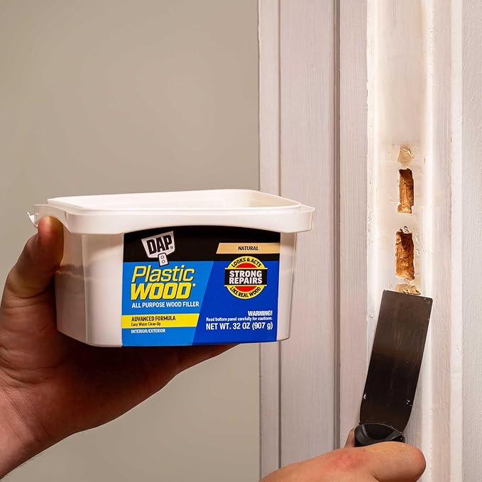 DAP Plastic Wood All Purpose Latex Wood Filler, Natural, 32 Oz (7079800525)