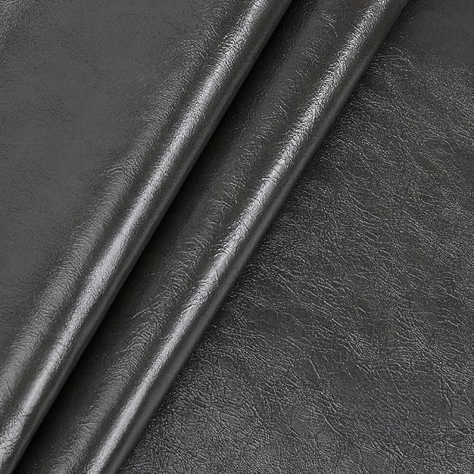 Leather Repair Patch Tape Kit,Self Adhesive Leather Repair Patch,Vinyl Repair Kit for Couches Boat Seats Furniture Cars Sofa Office Chair (Dark Gray,7.87"×54.33")