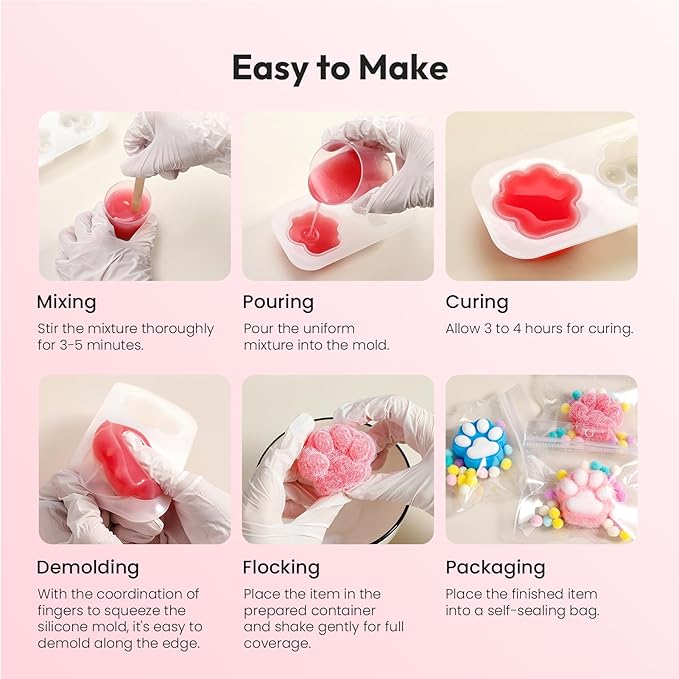 Taba Squishy Making Kit, Resiners 18oz TabaSquishy Kit for Stress Relief Gift Entertainment 1:1 Ab Squishies Gel Set & Molds for Make Your Own Squishies for Beginner & Adults