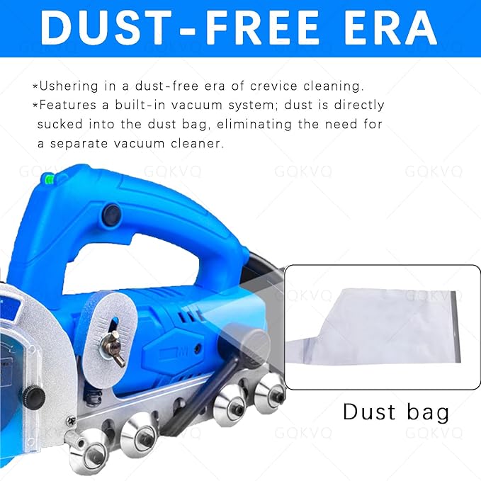 Household Electric Tile Gaps Crevice Cleaning Machine,with 100mm Blade,9000r/min Tile Joint,Floor DIY Regrouting,Tile Grout Remover Machine, for Ceramic Tile Repair and Regrouting