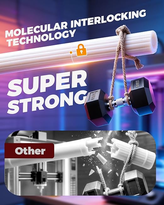 Super Glue for Plastic, PLA, ABS, PETG, PC, ASA, Acrylic, PVC, Dries Clear Liquid CA Adhesive for 3D Prints, Model Kits, RC Parts & Repairs, 40ml