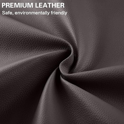 Self Adhesive Leather Repair Patch Kit, 31.4 in x 16 in Large Vinyl Leather Repair Tape for Furniture, Car Seat, Couch, Sofa, Chair Brownish Black