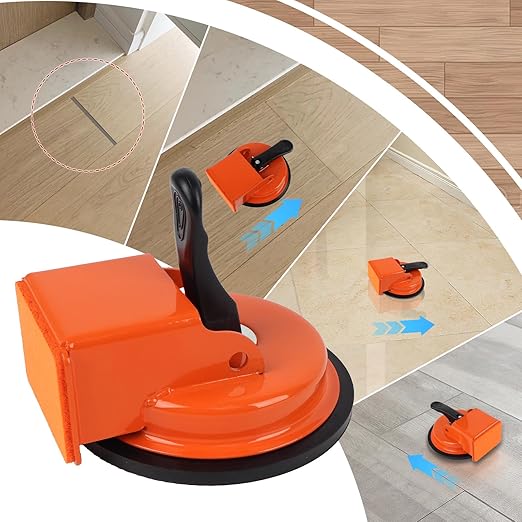 Heavy Duty Floor Gap Fixer Tool, Plank Grabber with Suction Cup(D: 4.84 Inch), Flooring Gap Repair Tool for Wood, Tile, Vinyl, Laminate Flooring Tools, Ideal for Smooth Surfaces of 5 Inches and Above