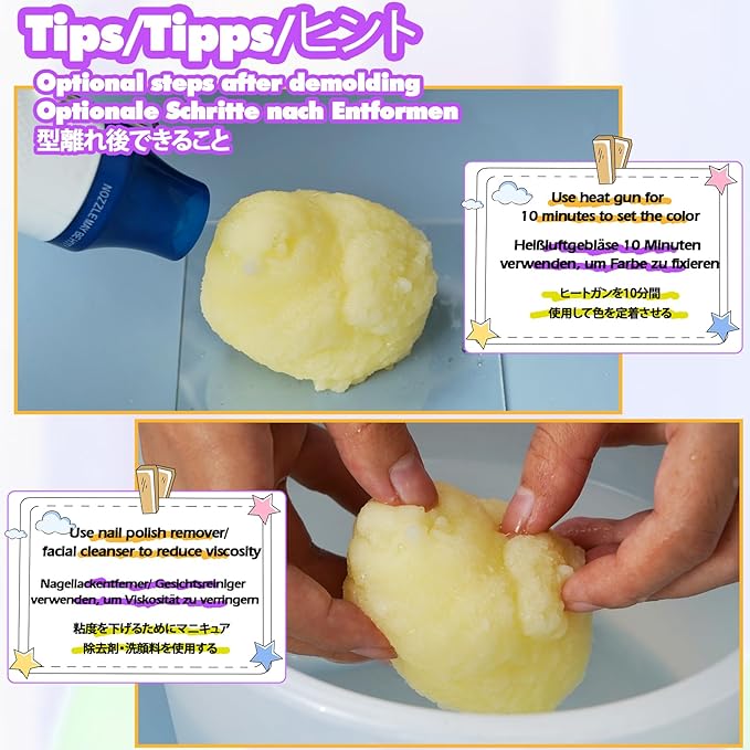Taba Squishy Maker Big Chick Silicone Mold+Gel+Kits Fufu Squish Making Pack