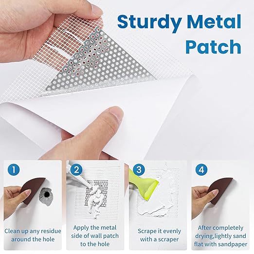 3 Pcs Drywall Repair Kit, Wall Mending Agent, Wall Patch Repair Kit with Scraper, Multi-Functional Drywall Patch Paste Repair Kit for DIY Home Fix