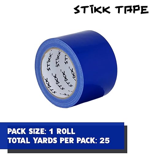 STIKK Duct Tape - Blue Duck Tape - 3 inch x 25 Yards - Heavy Duty Tape for Repairs, Household Projects - for Commercial HVAC and Construction - Effective Heavy Duty Waterproof Duct Tape