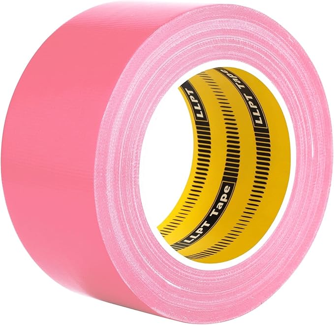 LLPT Duct Tape Premium Grade 2.36 Inches x 108 Feet x 11 Mil Easy Tear Residue Free Strong Adhesive Color Pink (DT251)