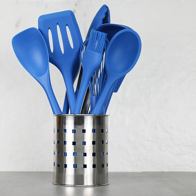 Chef Craft Premium Silicone Spoon Spatula, 11.5 inch, Blue