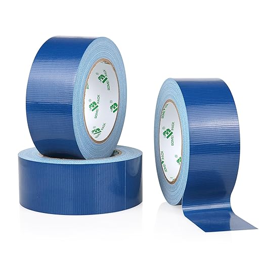 BOMEI PACK Dark Blue Duct Tape, 3Rolls Heavy Duty Strong Industrial Color Duct Tape 9mil x 1.88inch x 30yds for Packing and Repairing