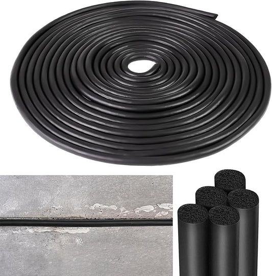 Backer Rod 1/4 Inch Rubber Caulk Saver,Foam Backer Rod for Gaps and Joints,Concrete Expansion Joint Filler,19.6 feet Length